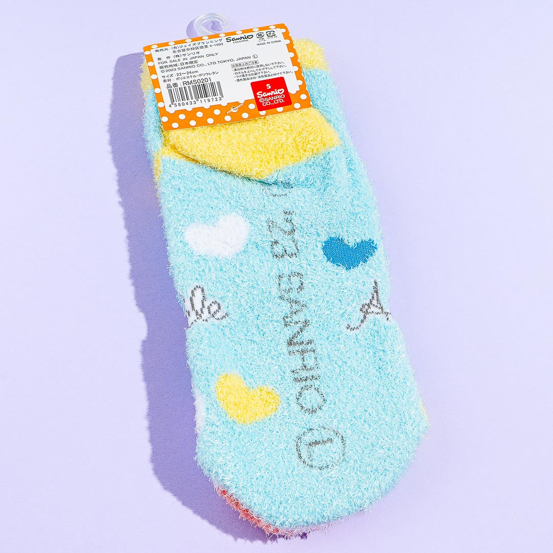 Pekkle Fuzzy Heart Socks