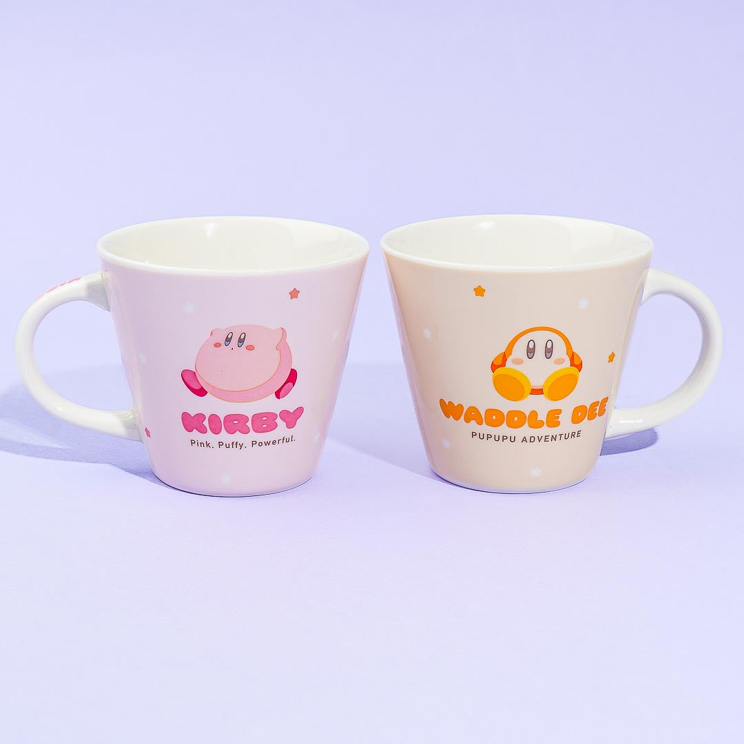 Kirby & Waddle Dee Ceramic Mug Set - 2 pcs
