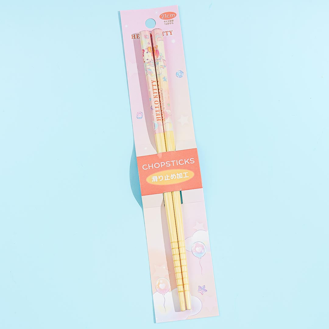 Hello Kitty & The Glitter Unicorn Bamboo Chopsticks