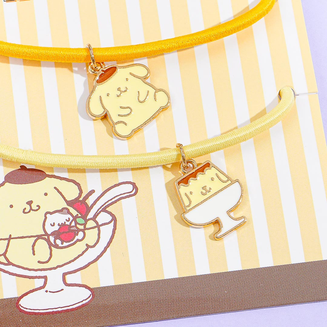 Pompompurin Charm Band Hair Tie Set