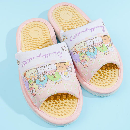 Sumikko Gurashi Spring Bunnies Accupressure Slippers -  Light Pink