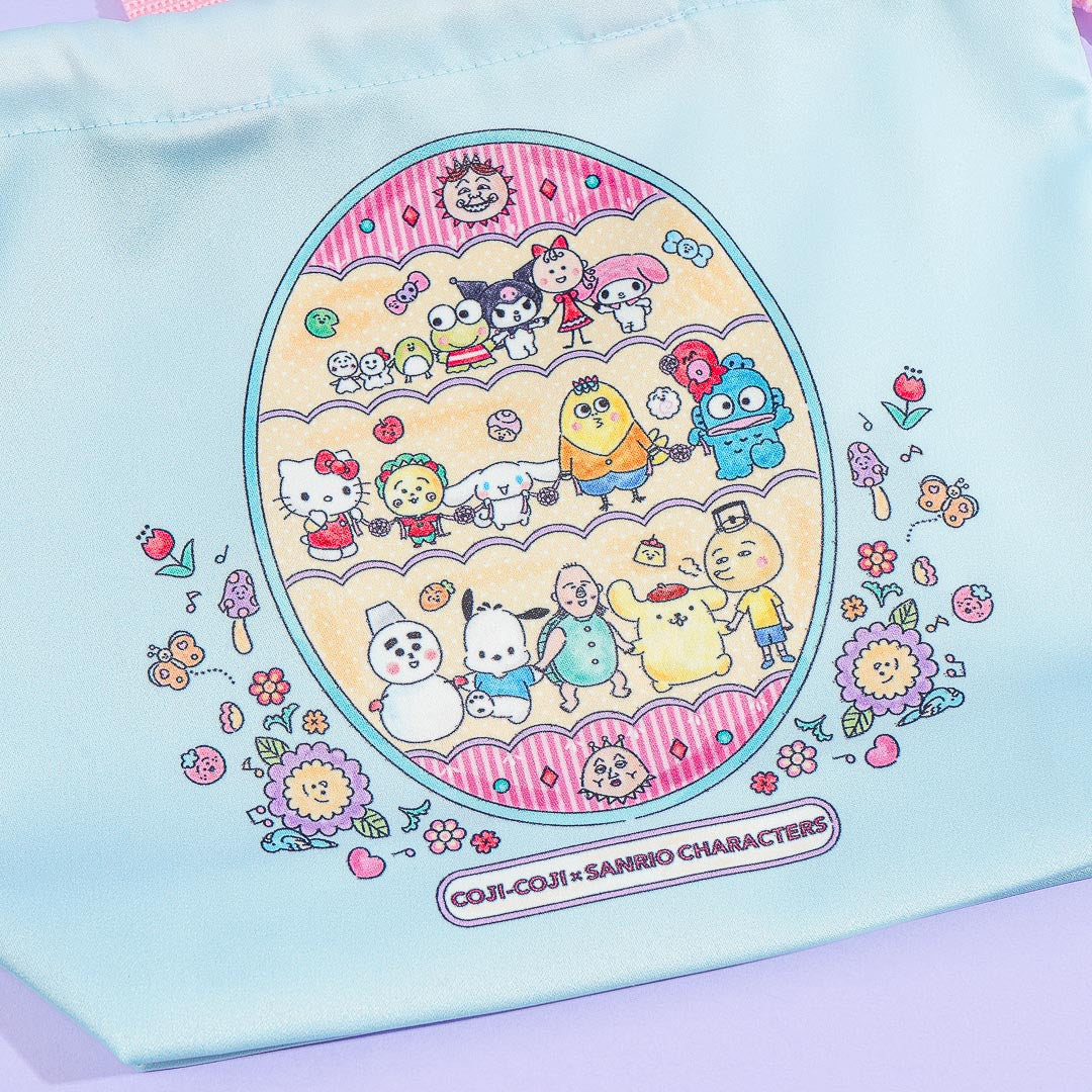 Coji-Coji x Sanrio Characters Mini Drawstring Handbag