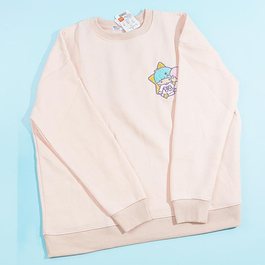 Little Twin Stars Embroidered Sweatshirt