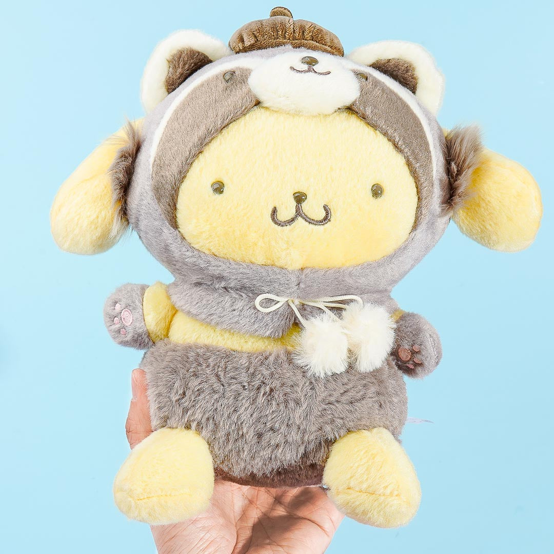 Pompompurin Forest Animals Plushie - Raccoon / Medium