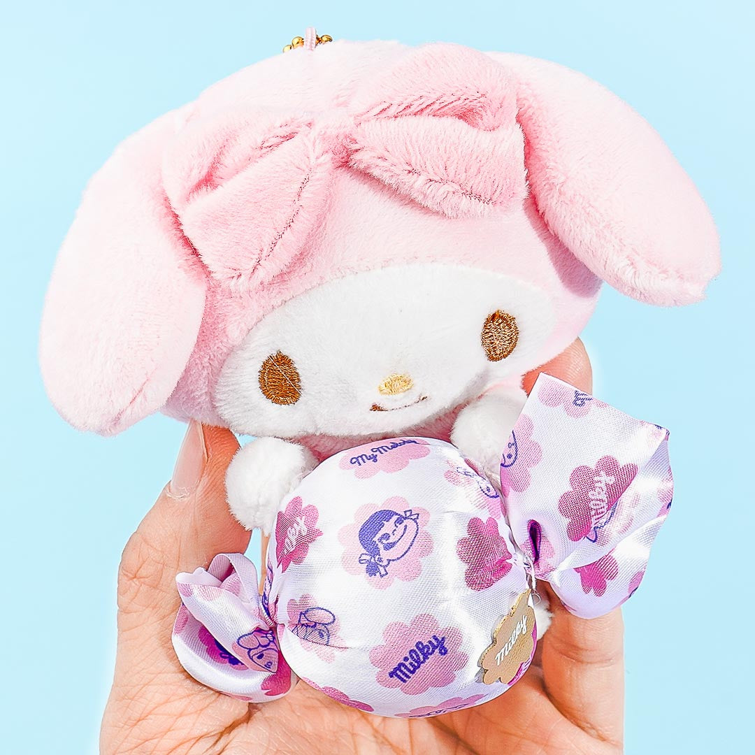 My Melody Candy Plush Charm & Milky Candy Set
