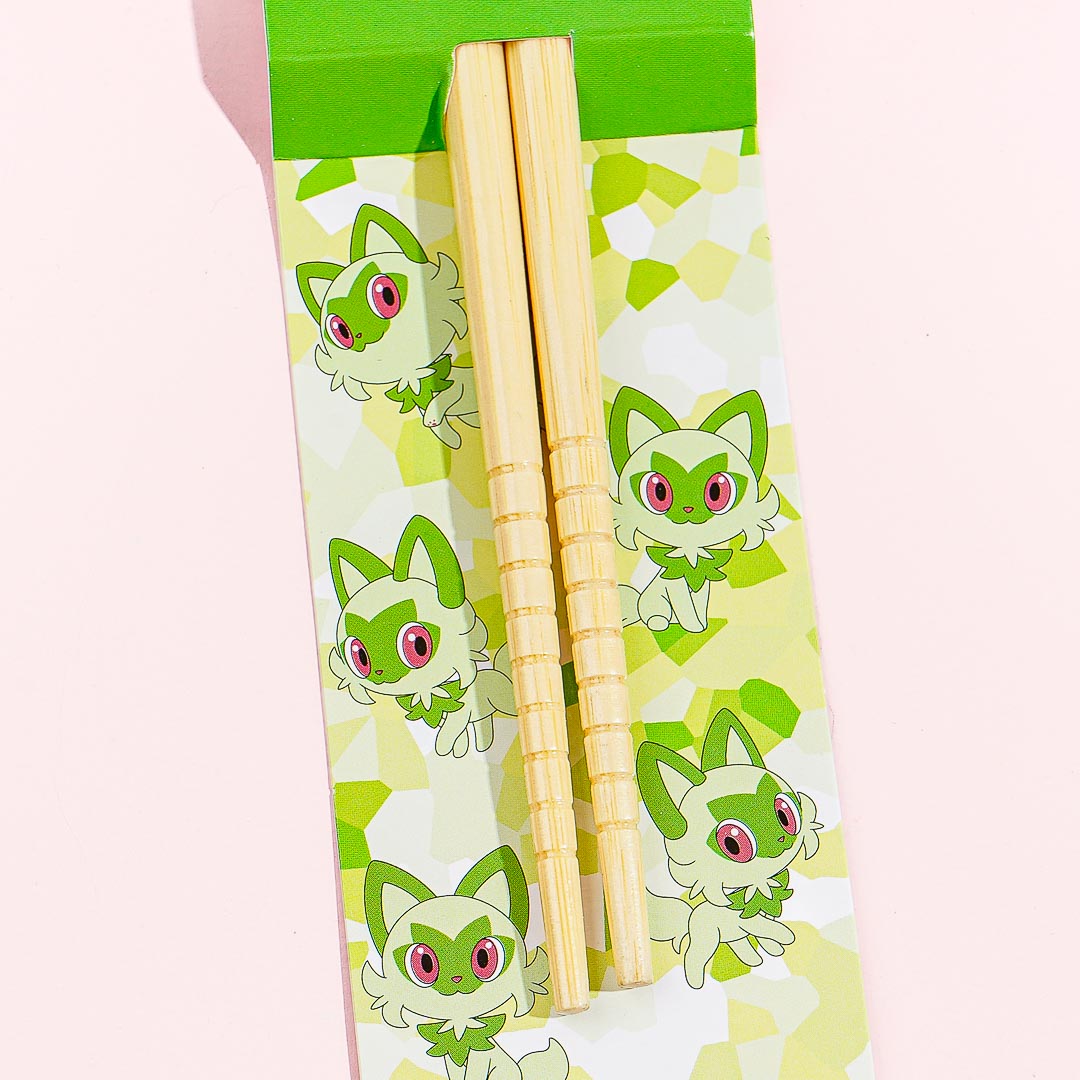 Pokemon Bamboo Chopsticks - Sprigatito
