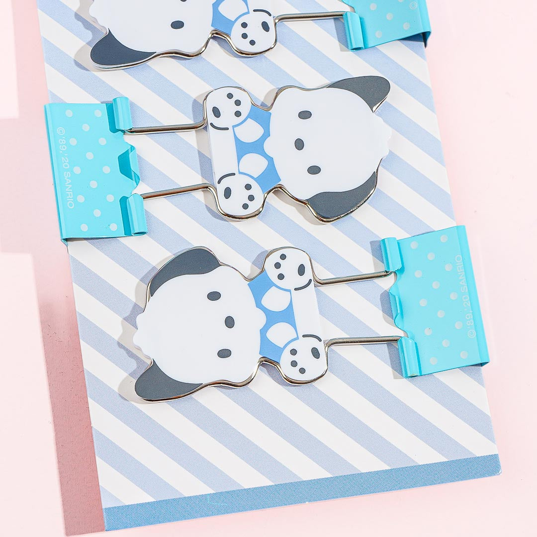 Pochacco Polka Dot Binder Clip Set - 3pcs
