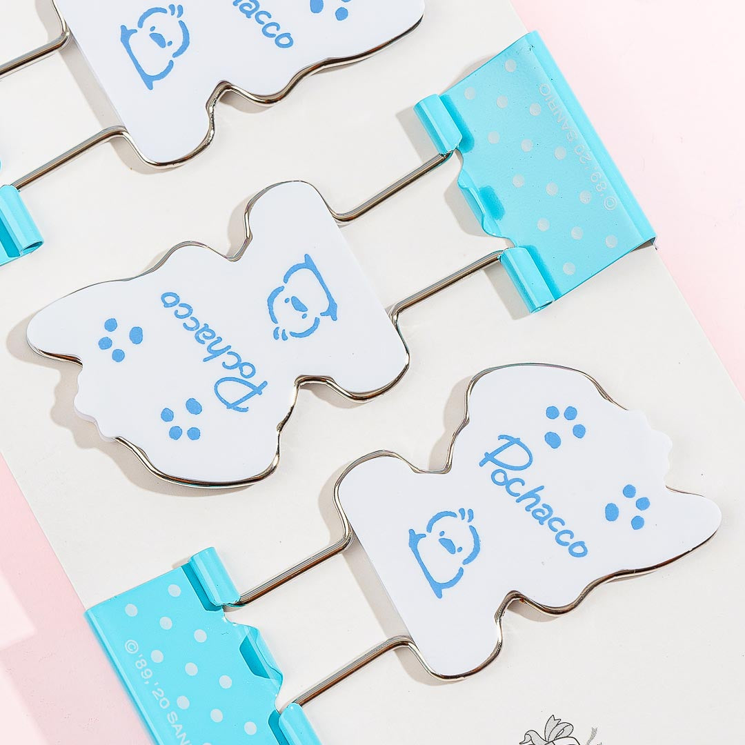 Pochacco Polka Dot Binder Clip Set - 3pcs