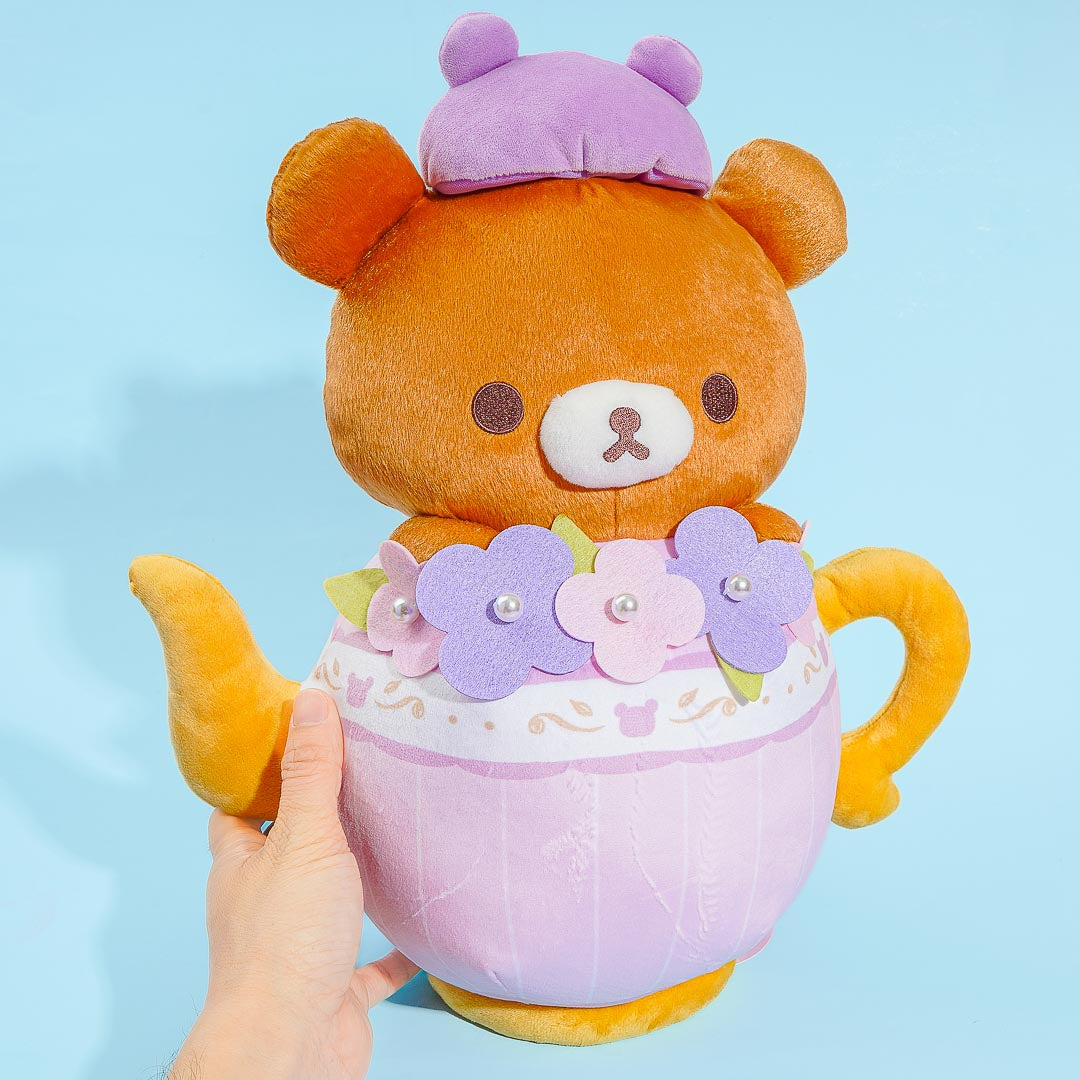 Rilakkuma Korikogu Flower Tea Time Teapot Plushie - Big
