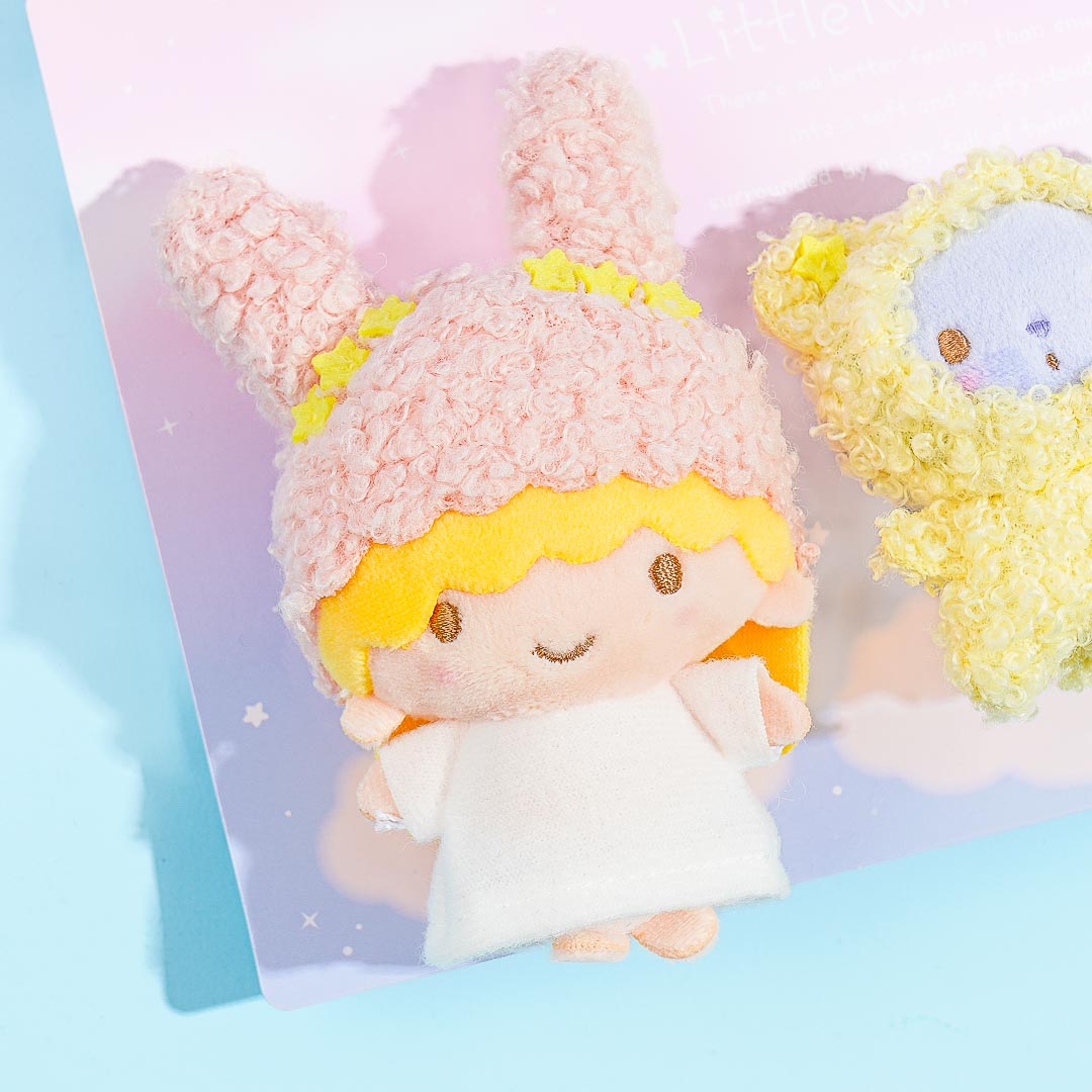 Little Twin Stars Fuwa Fuwa Fancy Brooch Set - Lala & Poff