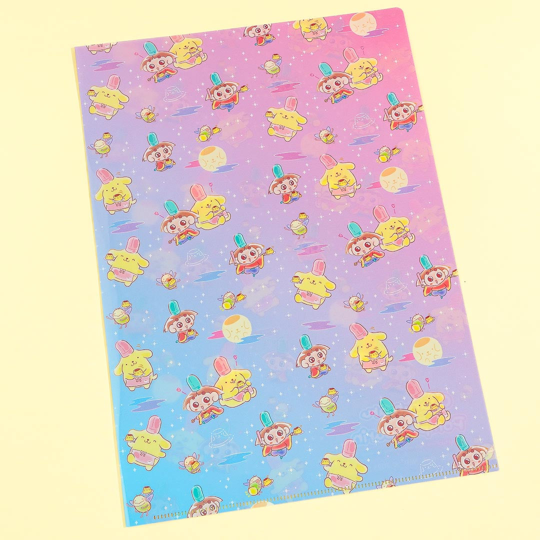 Ojarumaru x Pompompurin A4 File Folder Set - 2 pcs