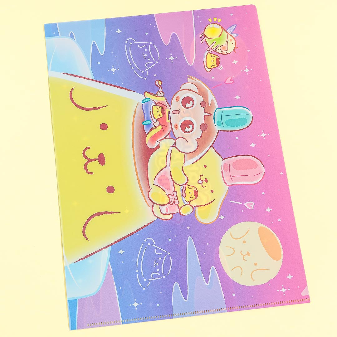 Ojarumaru x Pompompurin A4 File Folder Set - 2 pcs