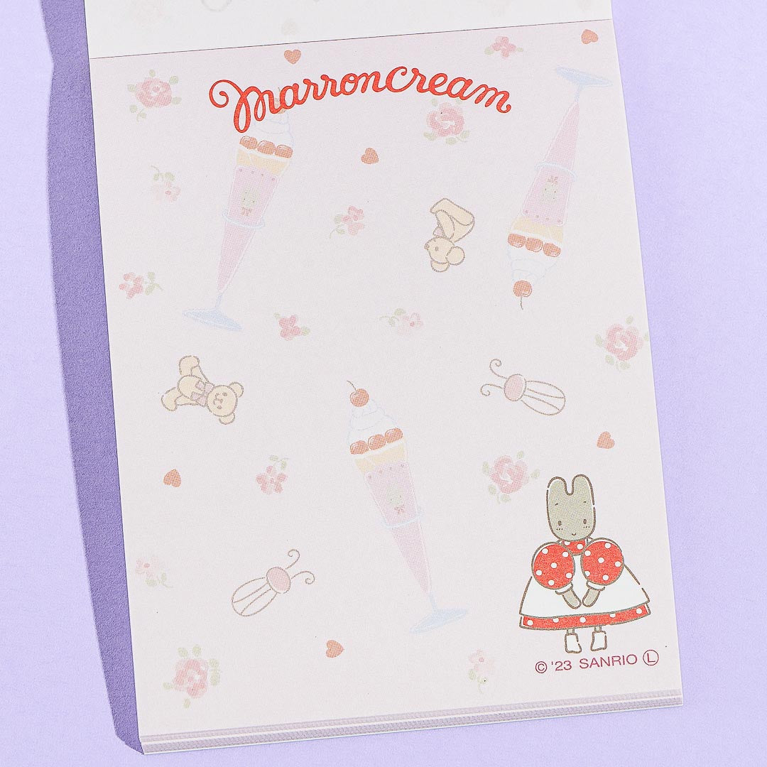 Marron Cream Cherry Parfait Mini Memo Pad