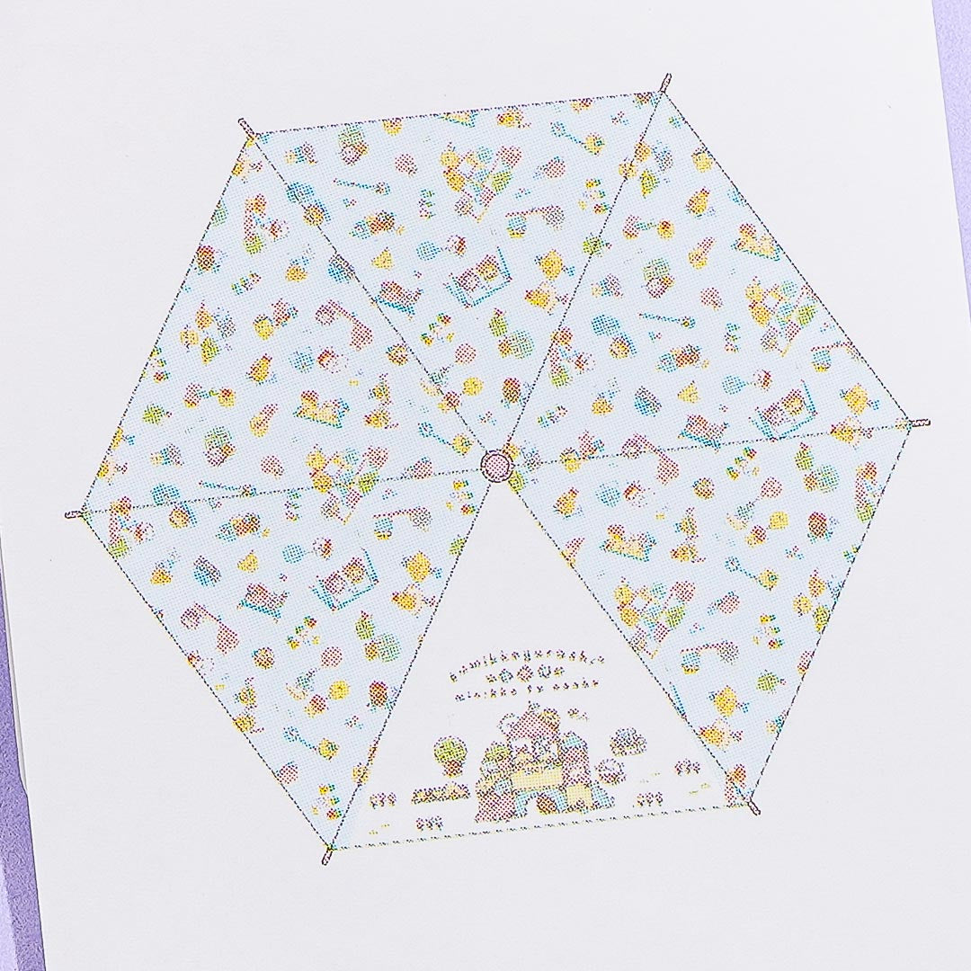 Sumikko Gurashi Flowery Folding Umbrella