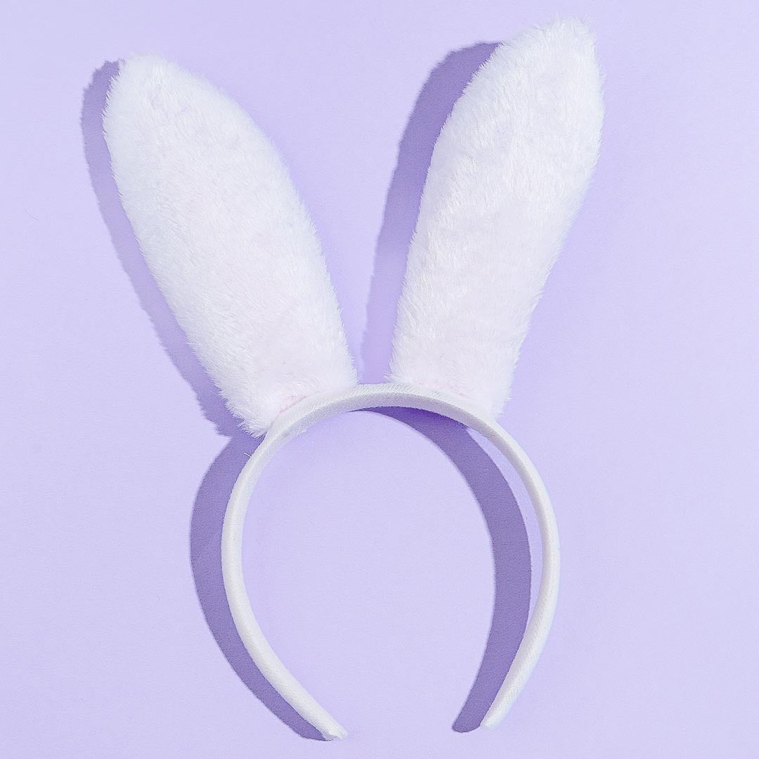 Bunny Ears & Tail Set - White