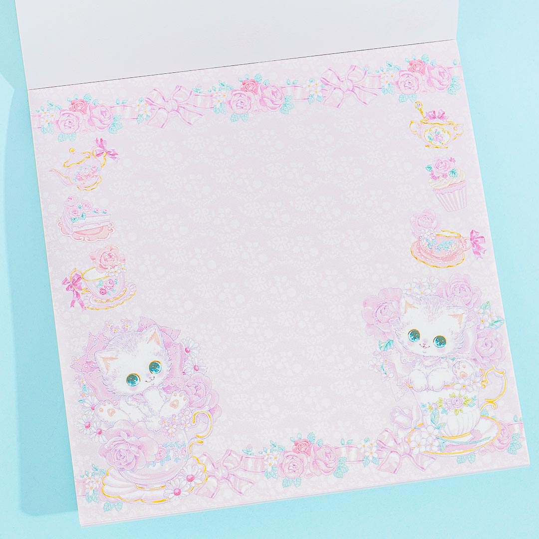 Amenomori Fumika Rose Garden Square Memo Pad