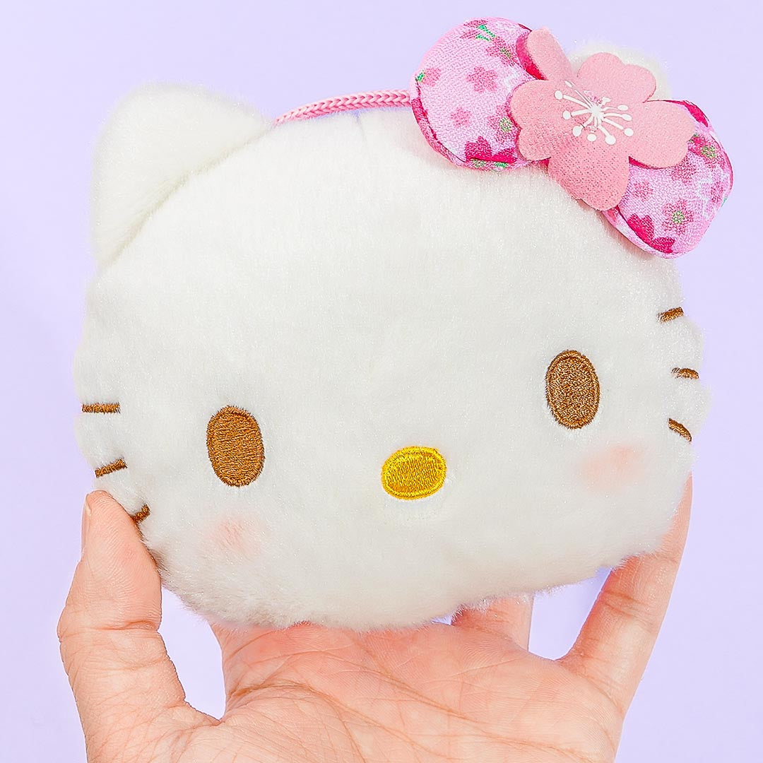 Hello Kitty Sakura Kimono Face Pochette With Strap