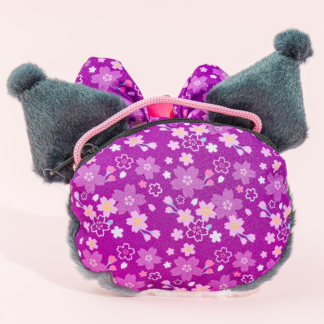 Kuromi Sakura Kimono Face Pochette With Strap
