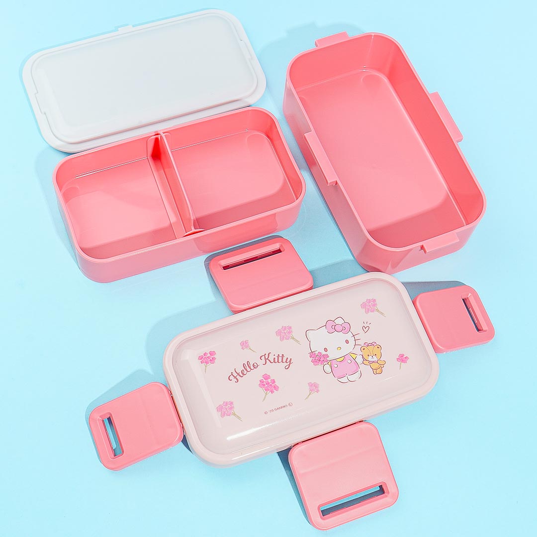 Hello Kitty Pink Floral Harvest Stackable Bento Box