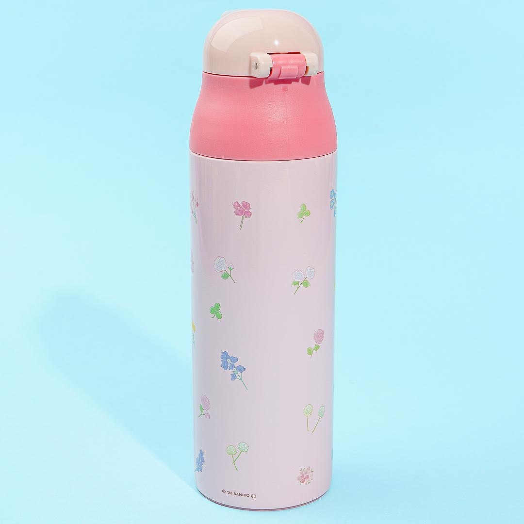 Hello Kitty Pink Floral Harvest One-Push Thermal Bottle
