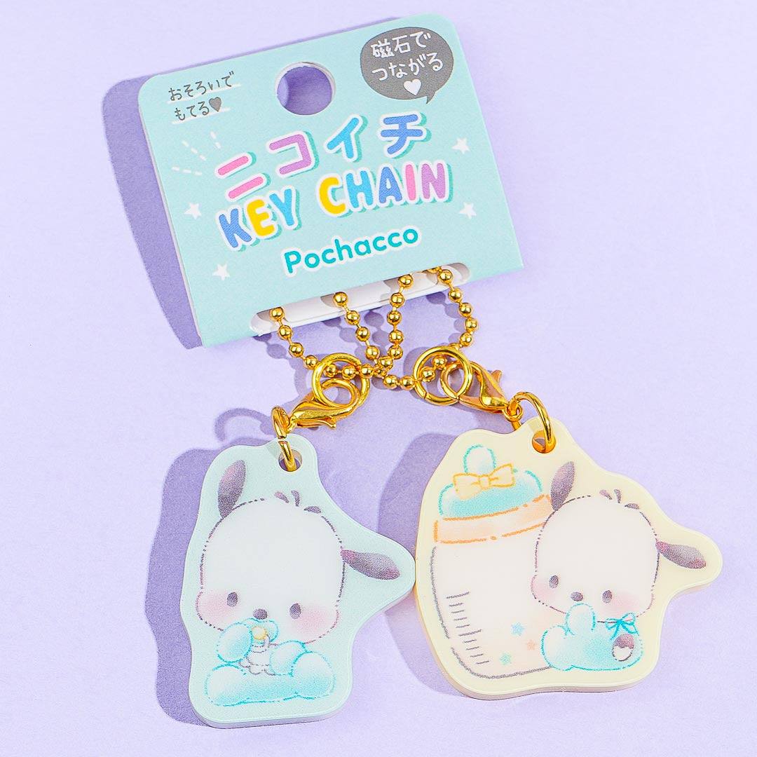 Pochacco Nikoichi Baby Magnet Charm Set - 2 pcs