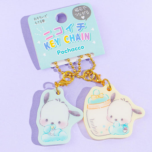Pochacco Nikoichi Baby Magnet Charm Set - 2 pcs