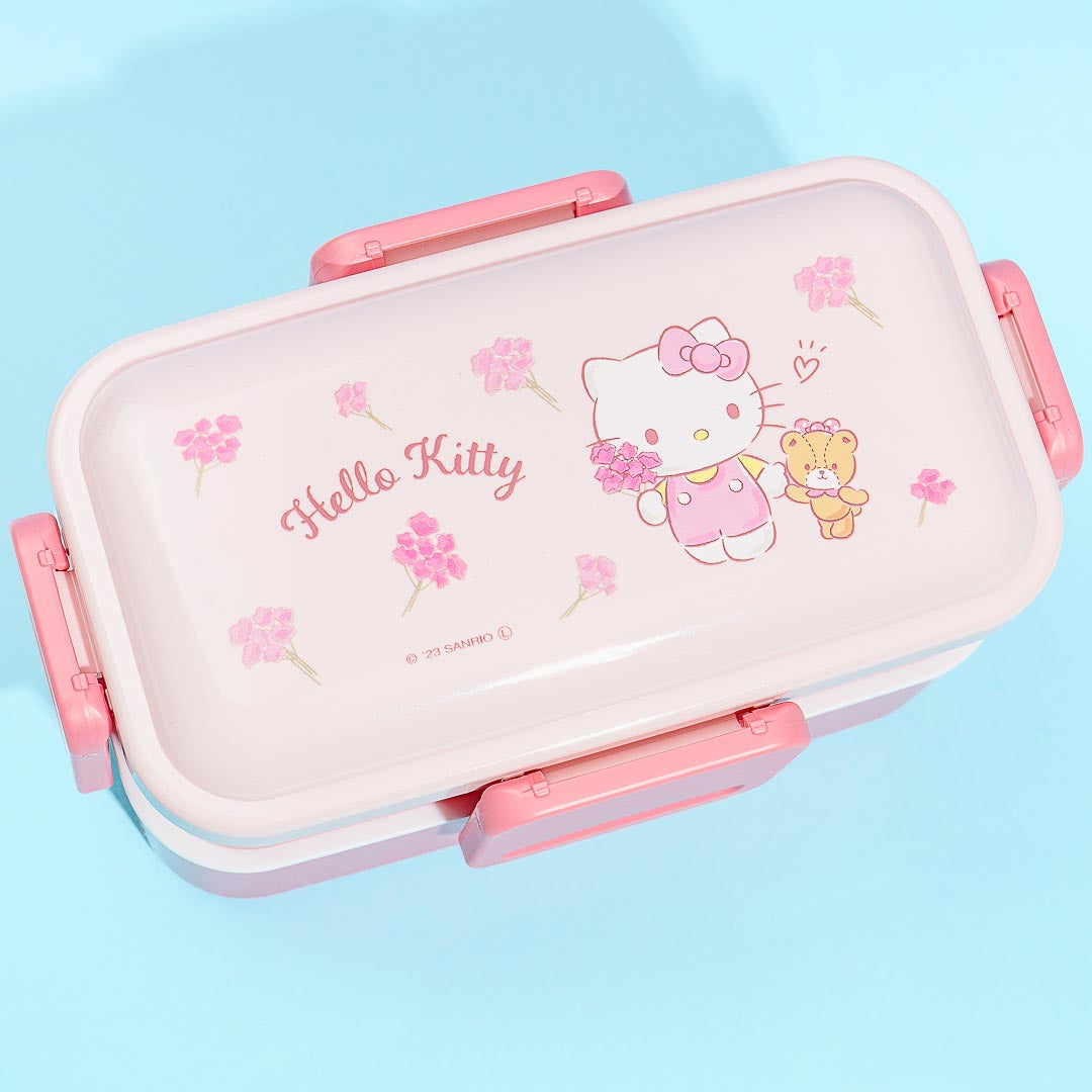 Hello Kitty Pink Floral Harvest Stackable Bento Box