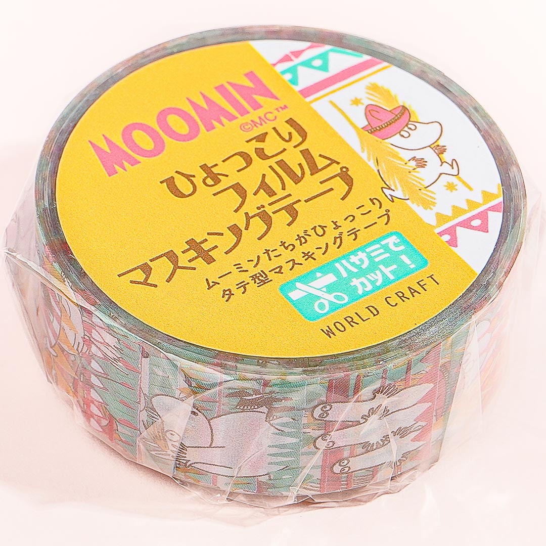 Moomin Pattern Fun Clear Masking Tape