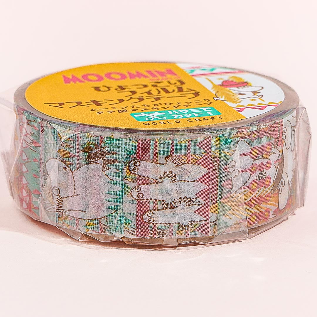 Moomin Pattern Fun Clear Masking Tape