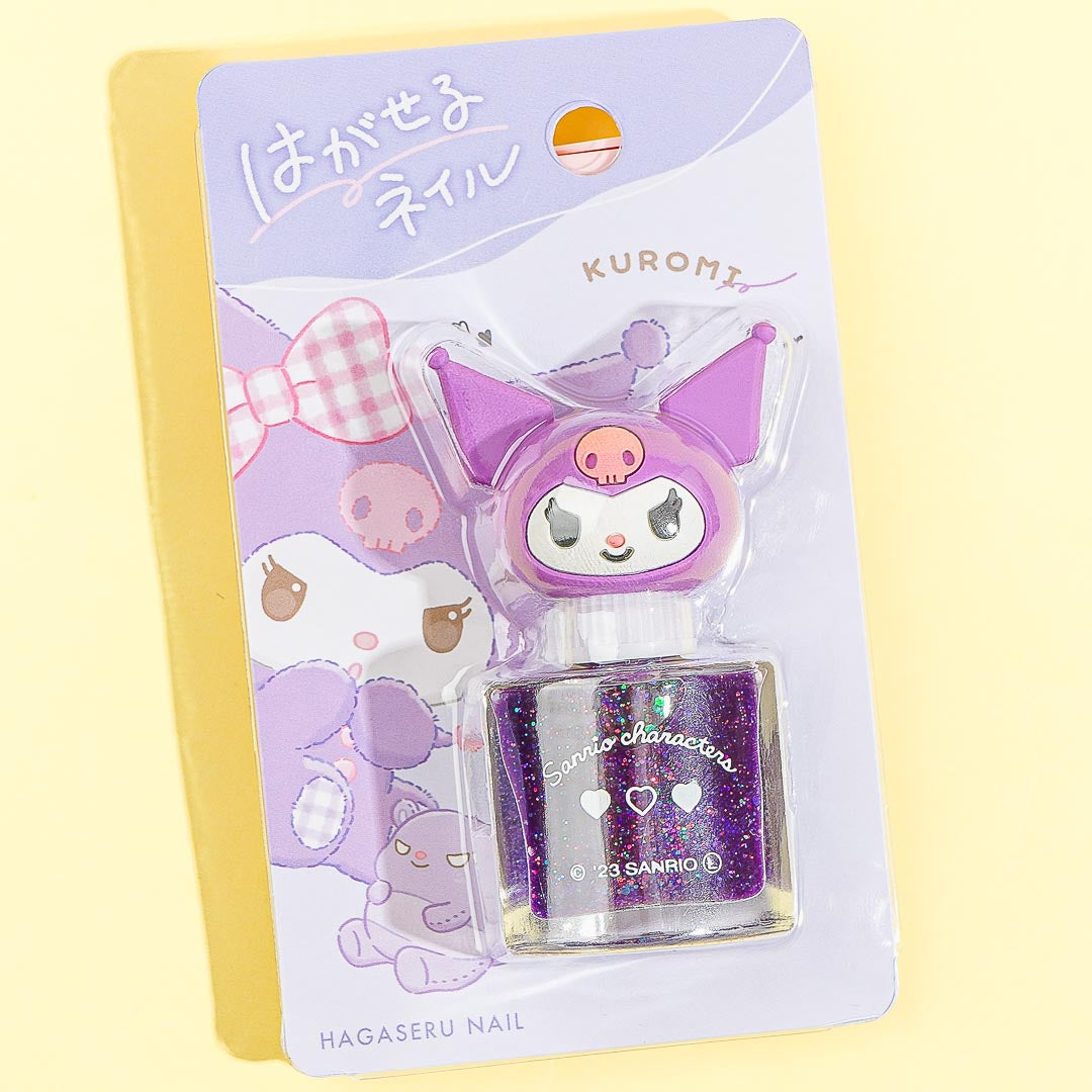Kuromi Easy-Peel Glitter Nail Polish