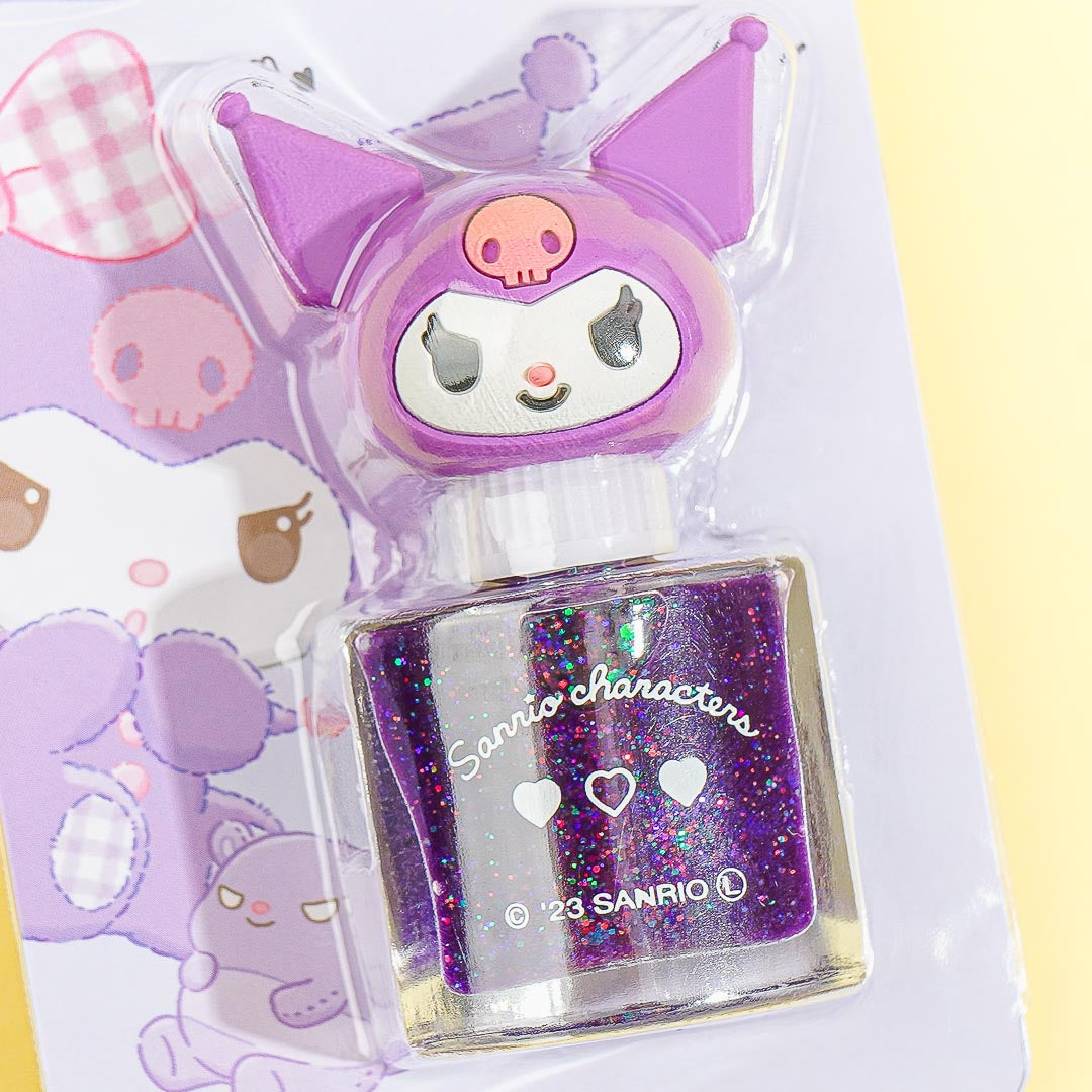 Kuromi Easy-Peel Glitter Nail Polish