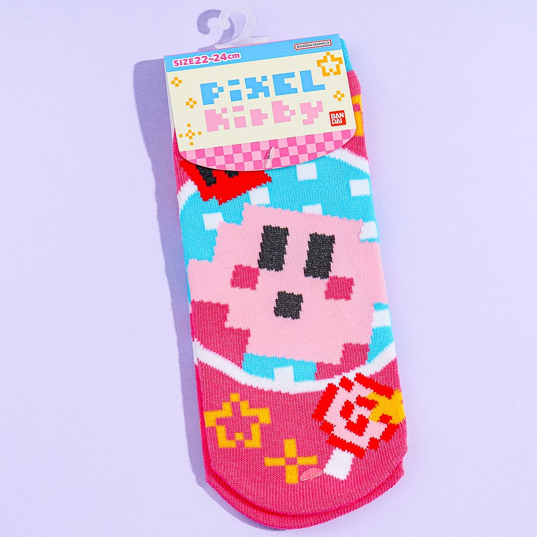 Pixel Kirby Stars x Makoto Ozu Jacquard Socks
