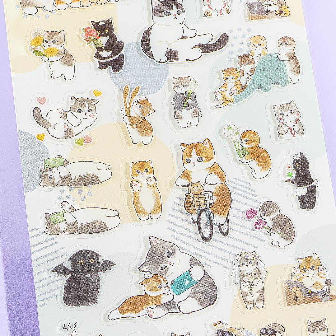 Mofusand Kitty Playtime Stickers
