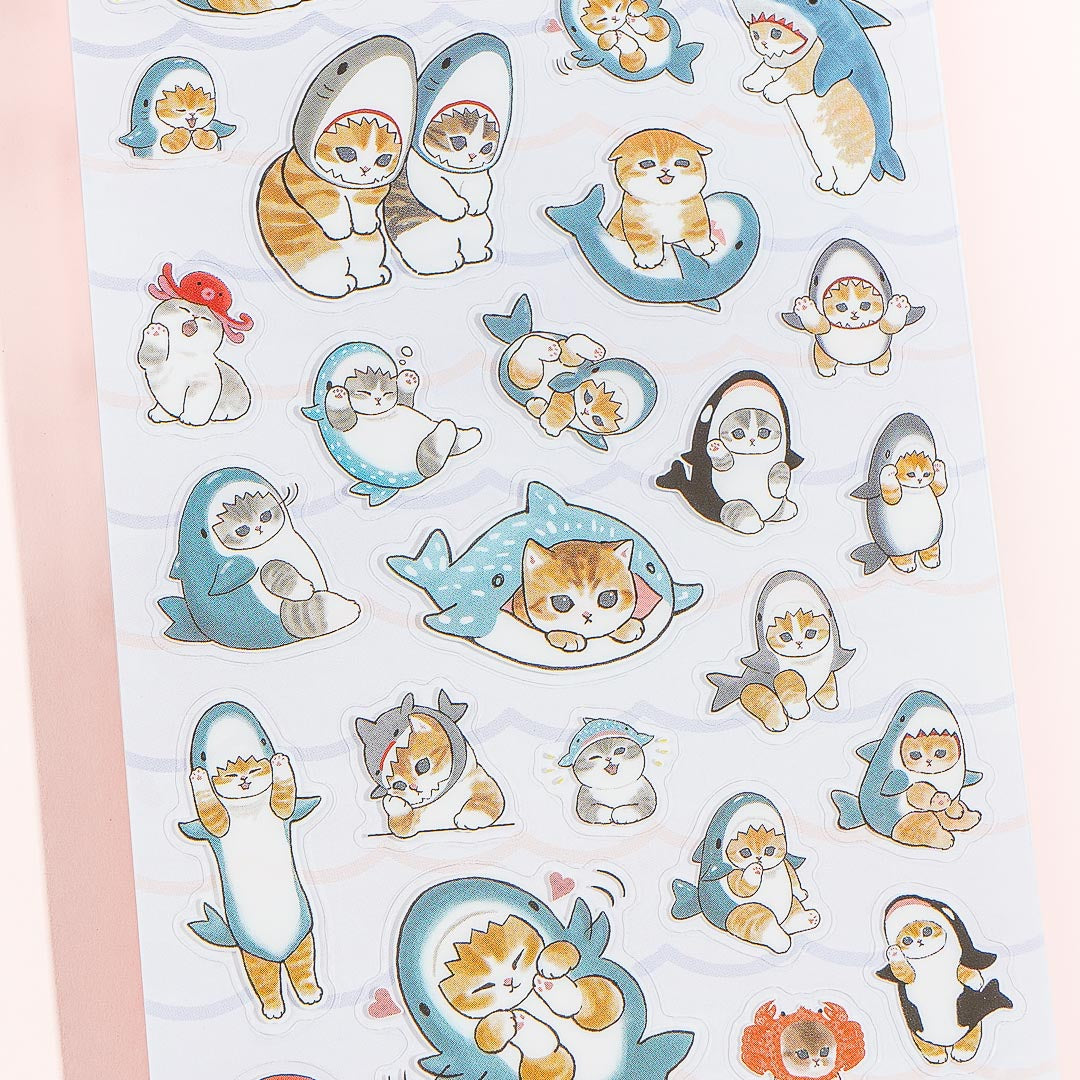 Mofusand Shark Cat Stickers