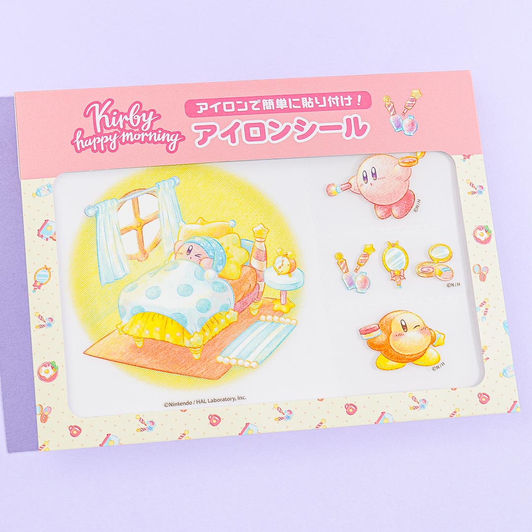 Kirby Happy Morning Iron-On Stickers