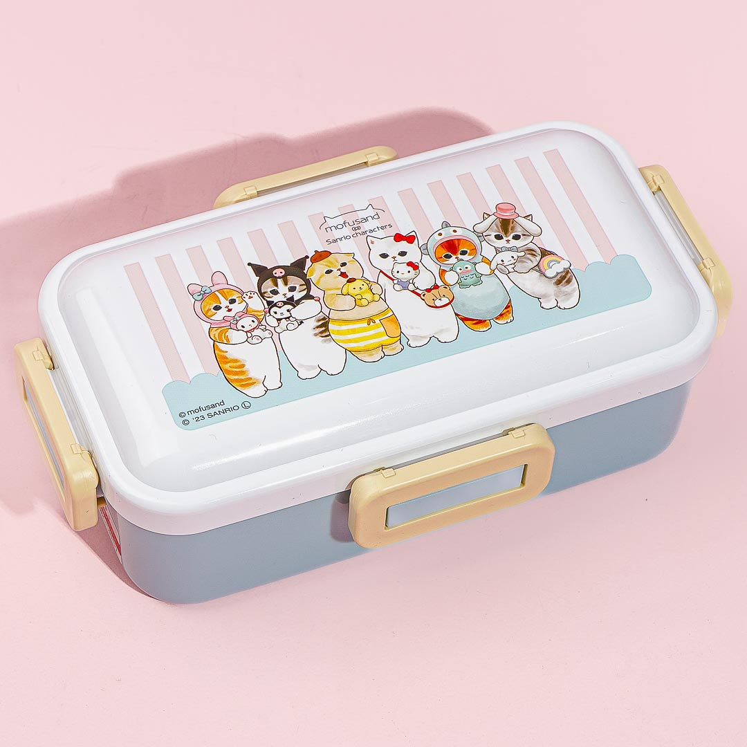 Mofusand x Sanrio Characters Rectangular Bento Box