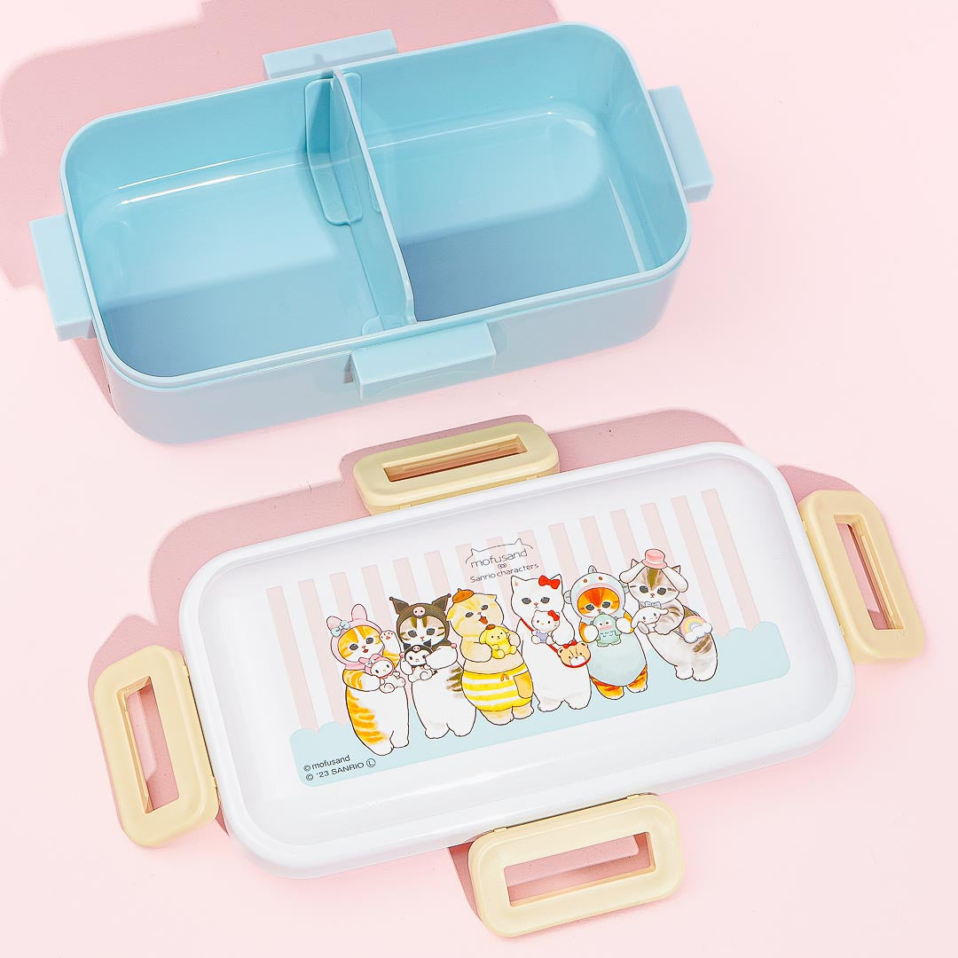 Mofusand x Sanrio Characters Rectangular Bento Box