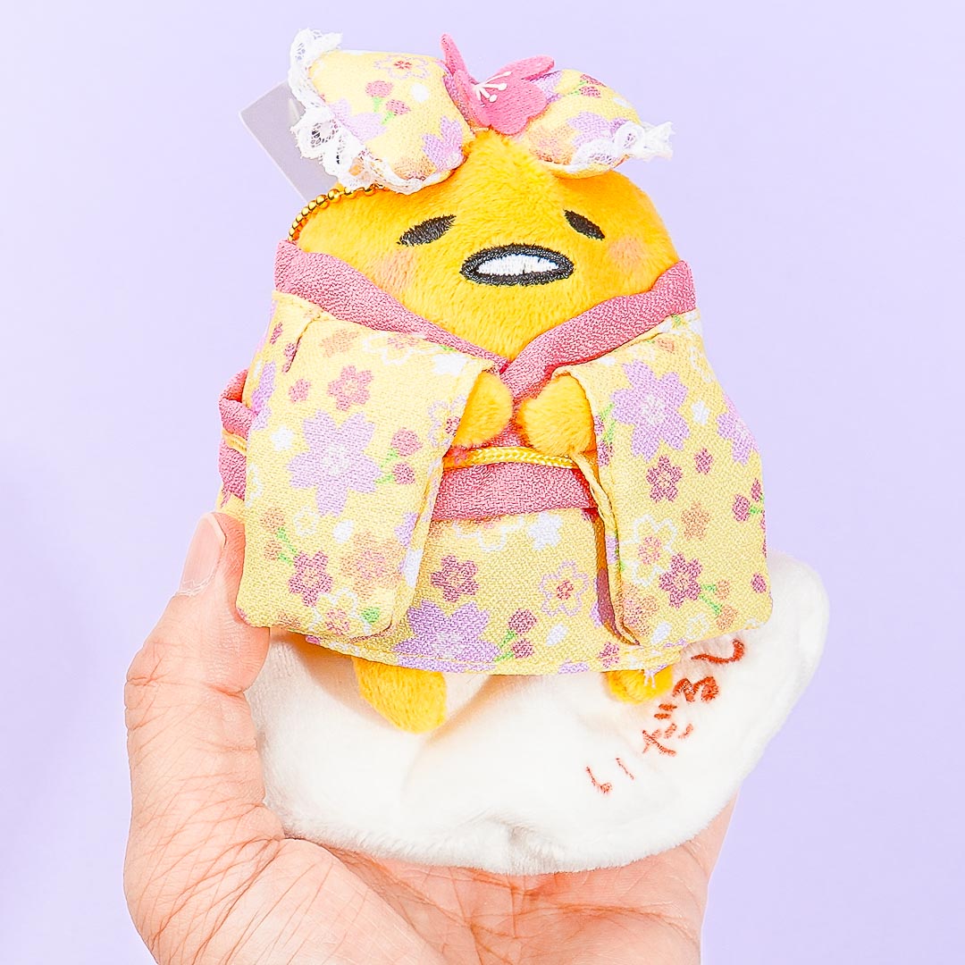 Gudetama Sakura Blossom Kimono Plushie - Medium