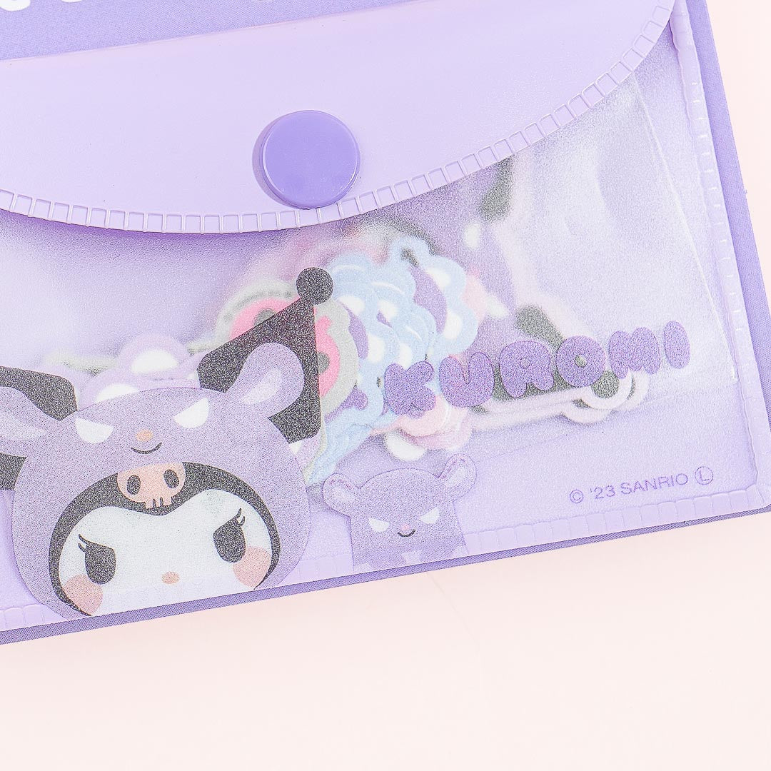 Kuromi Baku Sticker Flakes With Pouch
