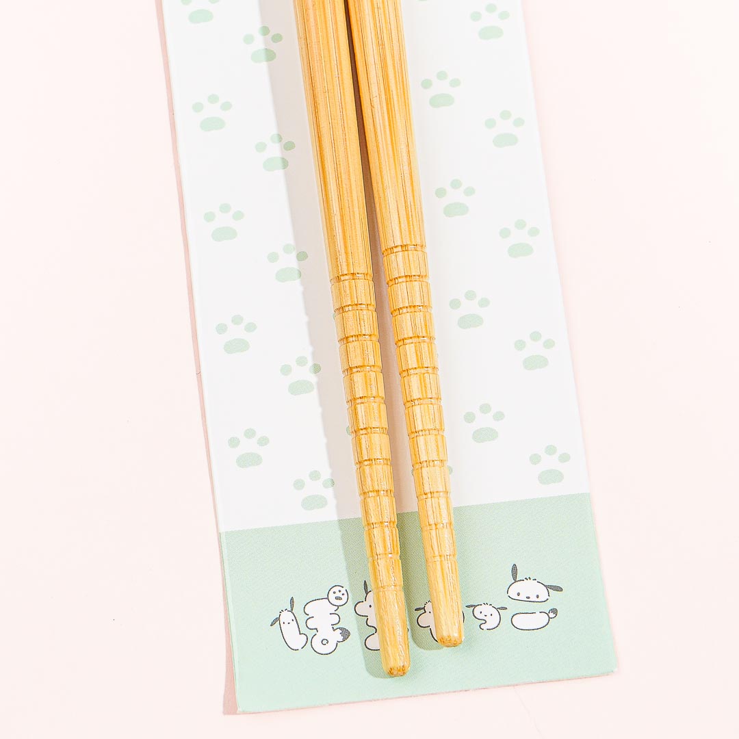 Pochacco Hiragana Characters Bamboo Chopsticks