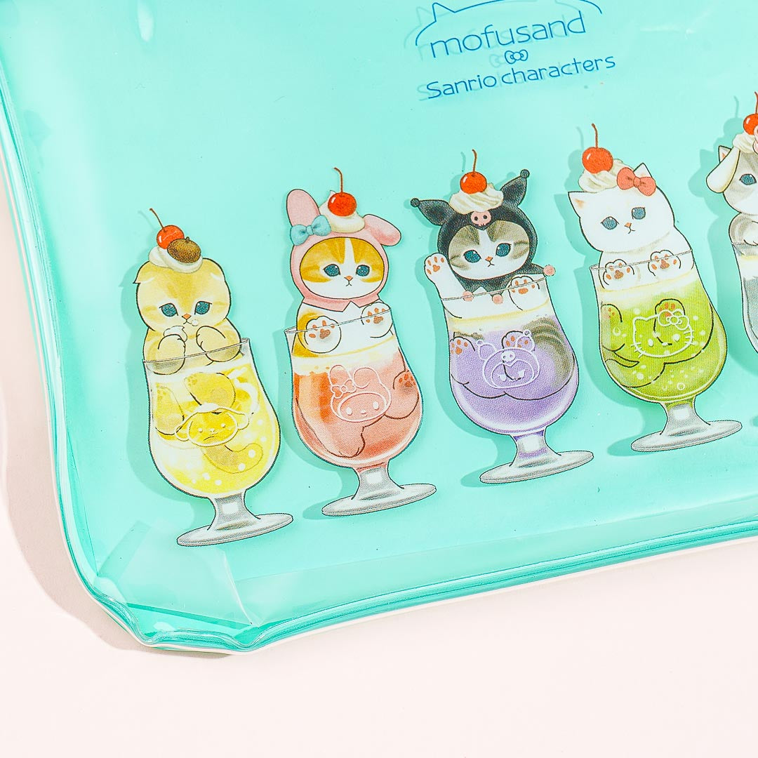 Mofusand x Sanrio Characters Soda Flat Pouch