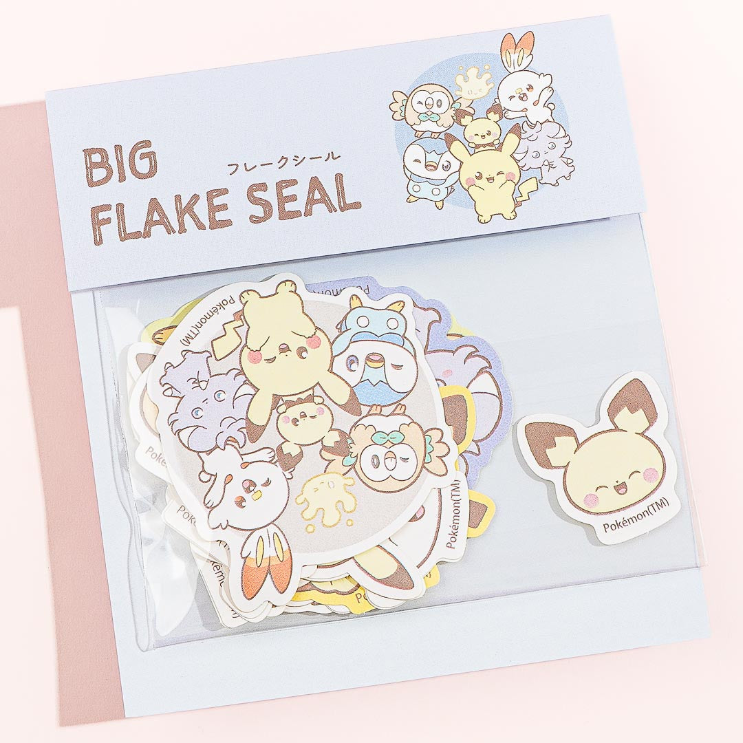 Pokemon Pokepeace Big Flake Seal Set B