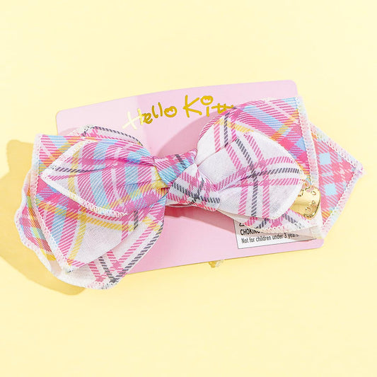 Hello Kitty 50th Anniversary Tartan Hair Barrette