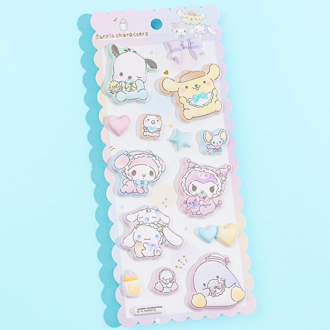 Sanrio Characters Baby Gang Mochimochi Marshmallow Seals