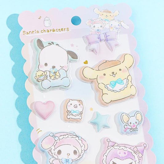 Sanrio Characters Baby Gang Mochimochi Marshmallow Seals