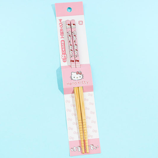 Hello Kitty Hiragana Characters Bamboo Chopsticks