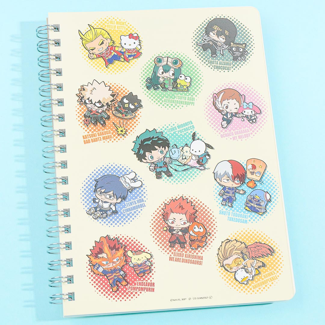 My Hero Academia x Sanrio Characters B6 Spiral Notebook