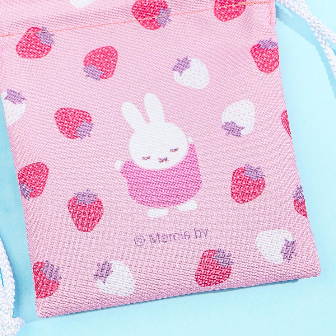 Miffy Strawberry Mini Drawstring Pouch