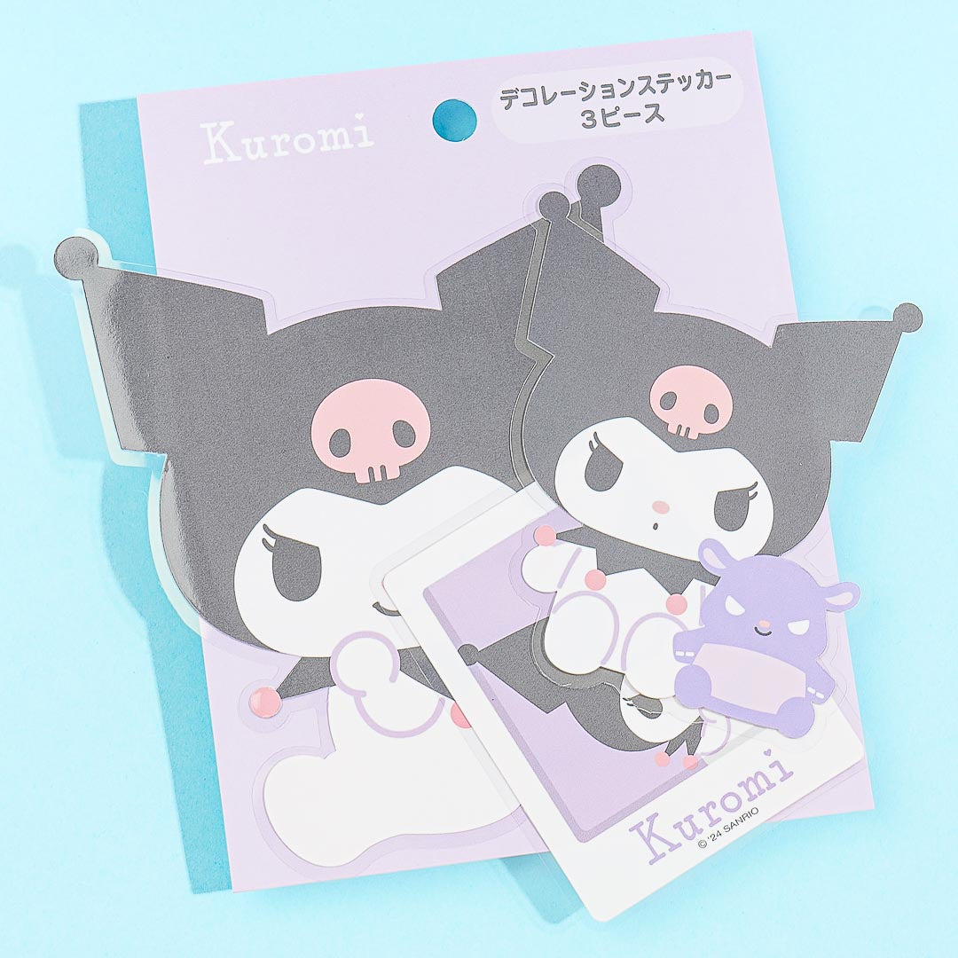 Kuromi Pose Die-Cut Deco Sticker Set