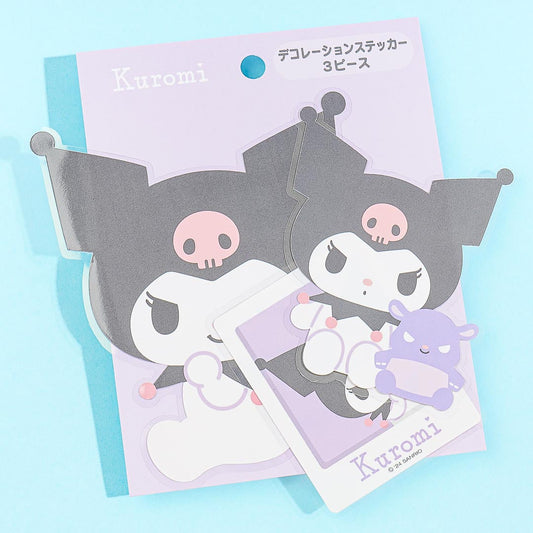 Kuromi Pose Die-Cut Deco Sticker Set